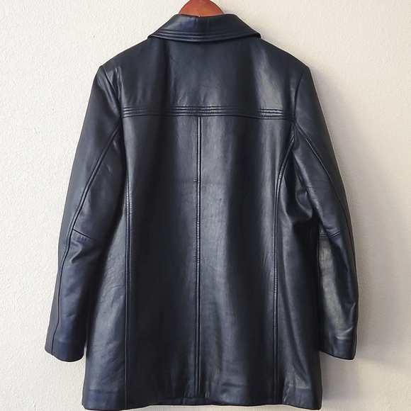 Lux Leather Coat - Picture 4 of 11